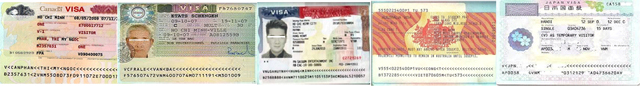 Minh hoa một số Visa điển hình