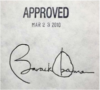 Obamacare được ký thông qua ngày 23/10/2010